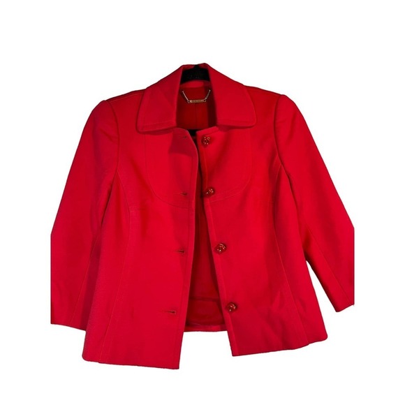 Trina Turk Red Jacket, Coat - Picture 6 of 10